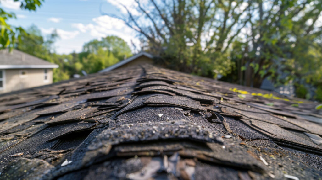 extensive roof damage
