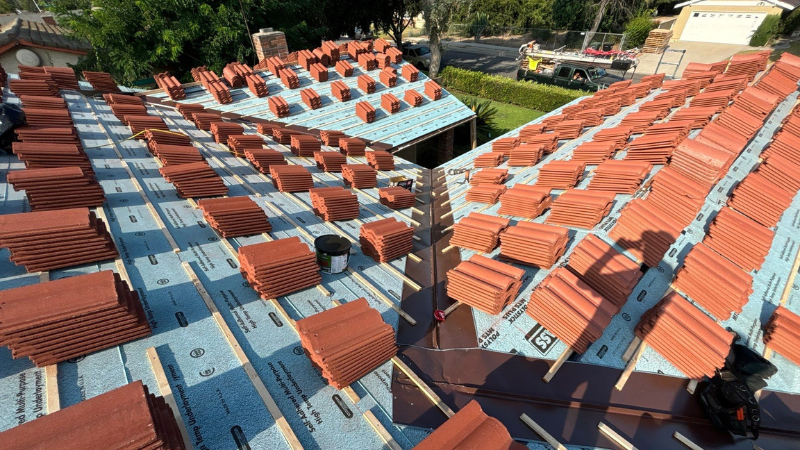 new tile roof installation process